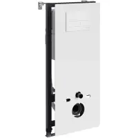 Инсталляция для унитаза WasserKRAFT Abens 20 20TLT.010.ME.WH.WM04 с кнопкой смыва, белый матовый