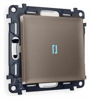 Выключатель проходной одноклавишный с подсветкой Ambrella Volt Quant MA632040