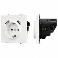 Розетка с заземлением и 2хUSB type A, без рамки Arlight SCT 054288