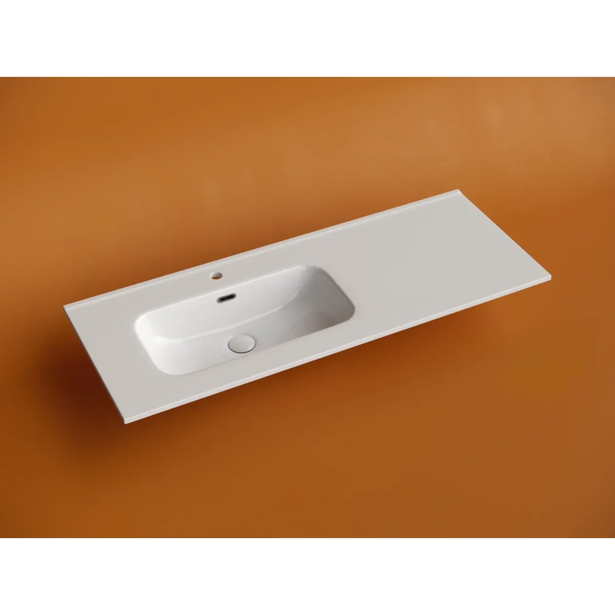 Раковина Ceramica Nova Element CN7006L 121x46,5 см L, накладная, белый