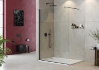 Душевая перегородка Cezares Liberta 130 LIBERTA-L-1-130-C-NERO черный