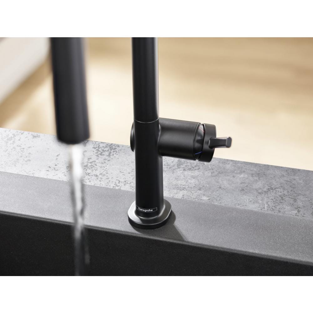 Смеситель для кухни hansgrohe Talis M54 72801670 с вытяжным душем матовый черный