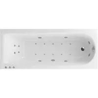 Акриловая ванна Excellent Aurum Slim WAEX.AUR15S.LUX.CR 150x70 см, врезная, с гидромассажем, белый