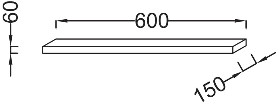Полочка Jacob Delafon Parallel 60 EB500-E10 Квебекский Дуб