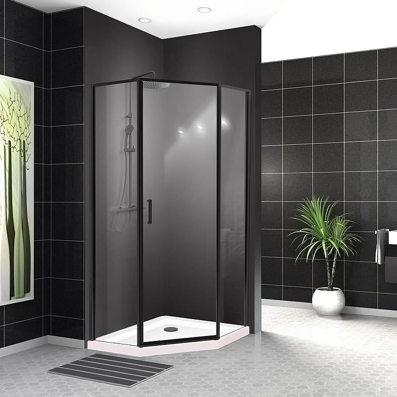 Душевой уголок BelBagno Uno 100х100 UNO-195-P-1-100-C-NERO