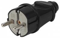 Вилка прямая с заземлением Эра  Vx2-B