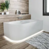 Акриловая ванна Riho Desire Corner Fall Velvet B088008105 184x84 см L, угловая, белый матовый