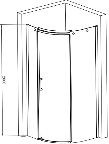 Душевой уголок Jacob Delafon Contra E22R90R-GA