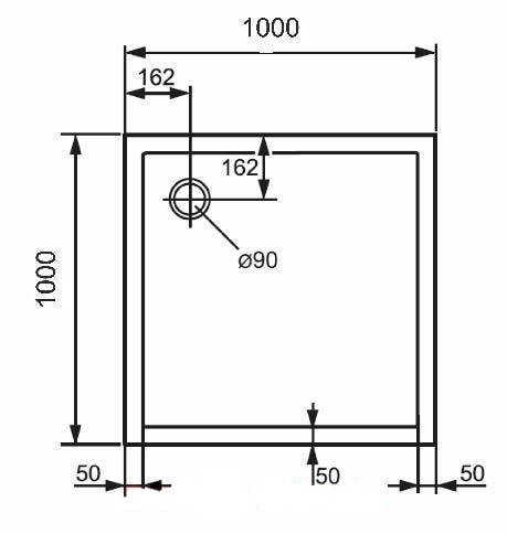 Душевой поддон Huppe Purano 100x100 202162.055