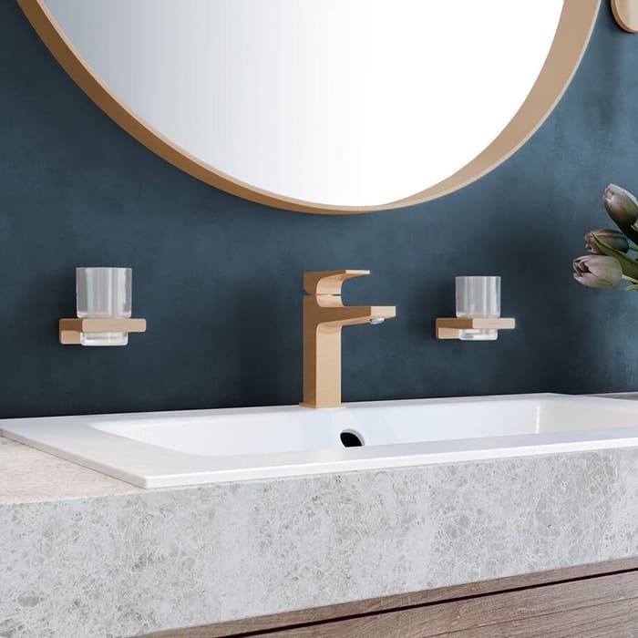 Стакандля зубных щеток hansgrohe AddStoris 41749140 шлифованная бронза