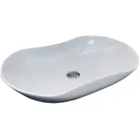 Раковина-чаша CeramaLux 9175 66x42 см, накладная, белый