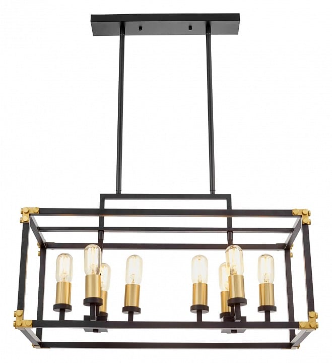 Подвесной светильник LUMINA DECO Waldorf LDP 1140-8 BK+MD