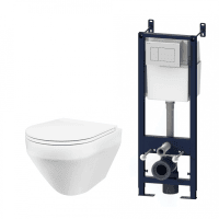 Комплект подвесной унитаз с инсталляцией AM.PM Spirit IS301.701700 с сиденьем микролифт