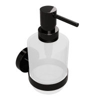 Дозатор для жидкого мыла Bemeta Hematit 159109102 настенный стекло MINI 200 мл