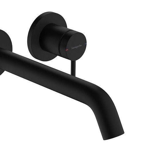 Смеситель для раковины hansgrohe Tecturis S 73351670 с донным клапаном черный матовый