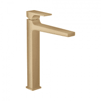 Смеситель для раковины hansgrohe Metropol 260 32512140 со сливным клапаном Push-Open шлифованная бронза
