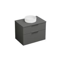 Тумба с раковиной Burgbad Eqio 80 SGUM080F2010GO252C0001*0 серая глянцевая