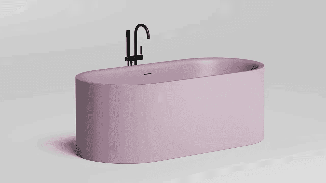 Ванна из искусственного камня Salini Perla 170x80 1049201MF RAL матовый