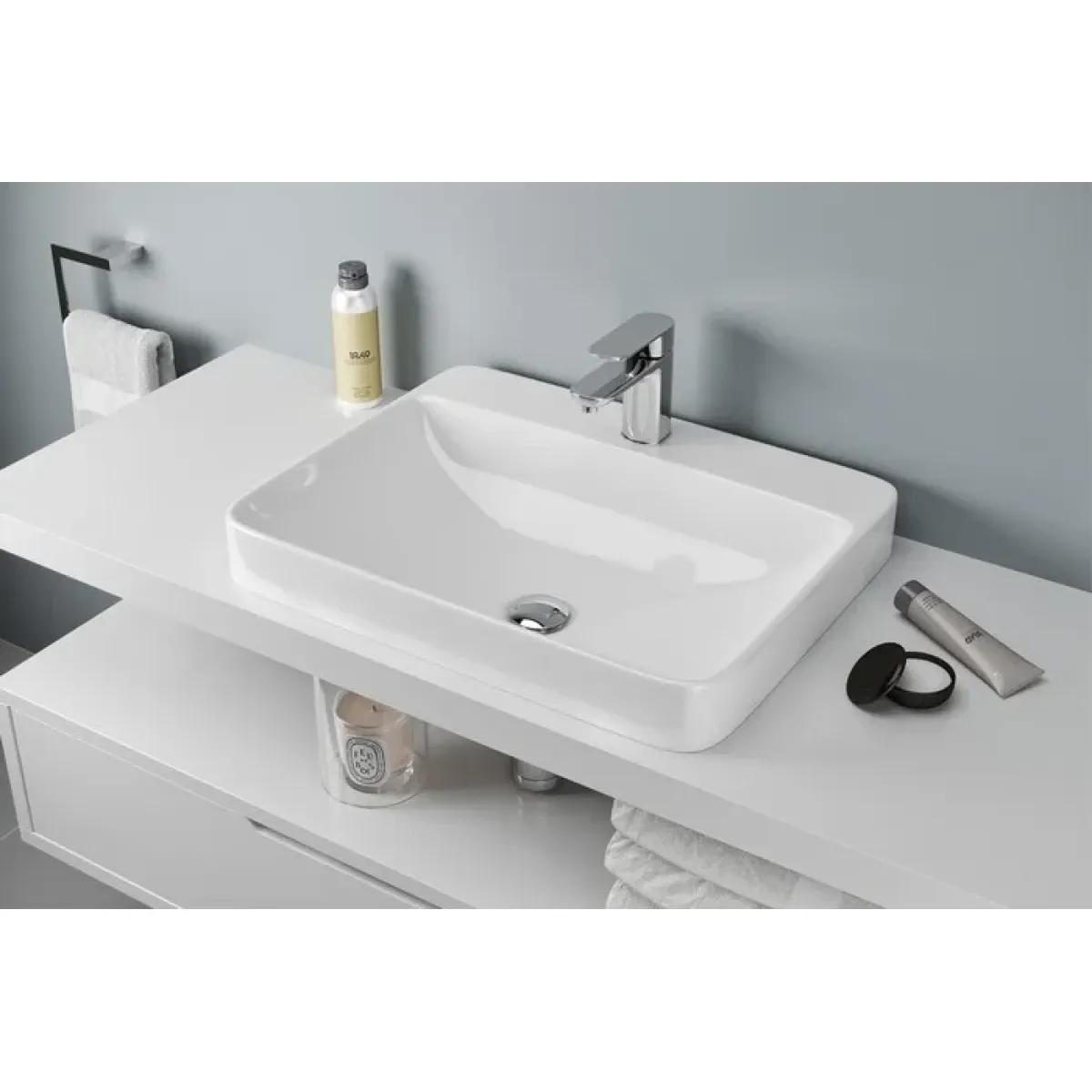 Раковина Excellent Holmi CEAC.3201.590.WH 60x47,7 см, встраиваемая сверху, белый