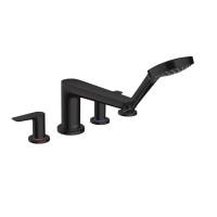 Смеситель на край ванны hansgrohe Talis E 71748670 на 4 отверстия матовый черный