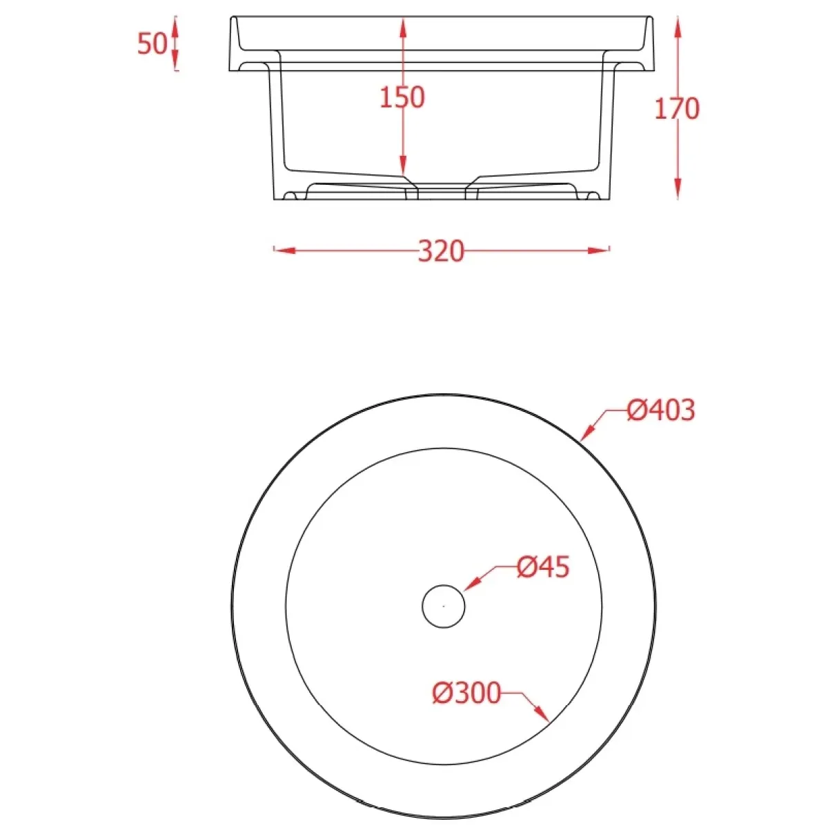 Раковина 40,3x40,3 см Artceram Fuori Scala TFL032 41 00