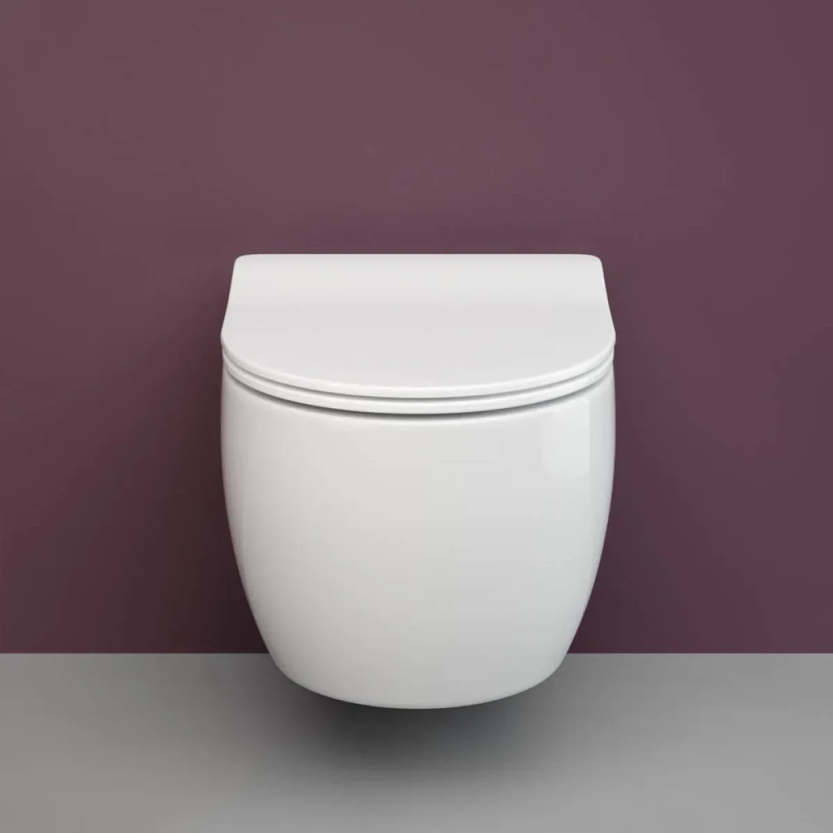 Унитаз подвесной Ceramica Nova Play CN3001 безободковый, с сиденьем микролифт, белый