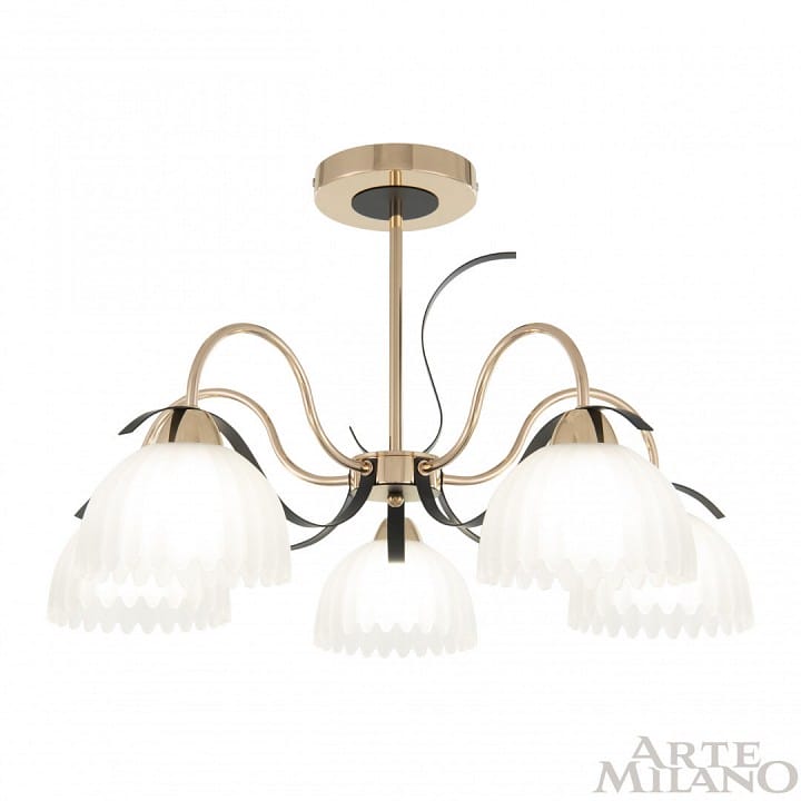 Люстра на штанге Arte Milano Napoli-327306 327306/5 FG+BK