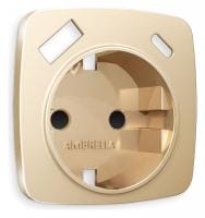 Накладка для розетки с заземлением и со шторками и 2хUSB type A и C Ambrella Volt OMEGA OP6100