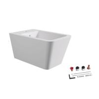 Подвесное биде Alice Hide Square 31220109SET с набором креплений белое глянцевое