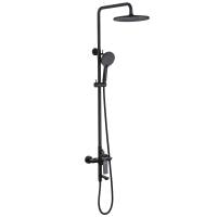 Душевая стойка Abber Weiss Insel AF8016NB черная матовая