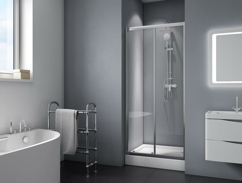 Душевая дверь BelBagno Due 100 DUE-BF-1-100-C-Cr