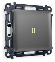 Выключатель одноклавишный с подсветкой без рамки Ambrella Volt Quant MA652010