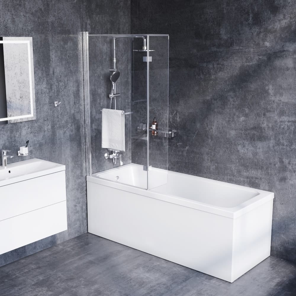 Шторка для ванны Damixa 80 DX35WBS-D7W1-150MT