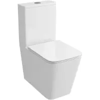 Унитаз-компакт Grossman GR-4418SQ безободковый, торнадо, с сиденьем микролифт, белый