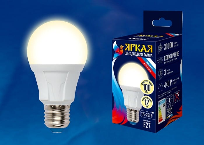 Лампа светодиодная Uniel FR PLP01WH E27 12Вт 3000K UL-00001526