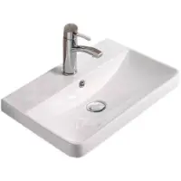 Раковина CeramaLux 9595-40 40x35 см, накладная, белый