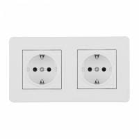 Розетка с заземлением и со шторкой Arte Milano SET16-2 SET16-2-40-1x2 white