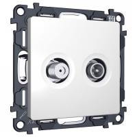 ТВ-розетка и SAT-розетка оконечная без рамки Ambrella Volt ALFA MA133310