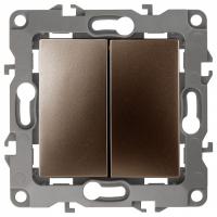 Переключатель двухклавишный без рамки Эра Эра 12 12-1106-13