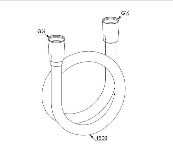 Душевой шланг Kludi Suparaflex 6107253-00 белый матовый