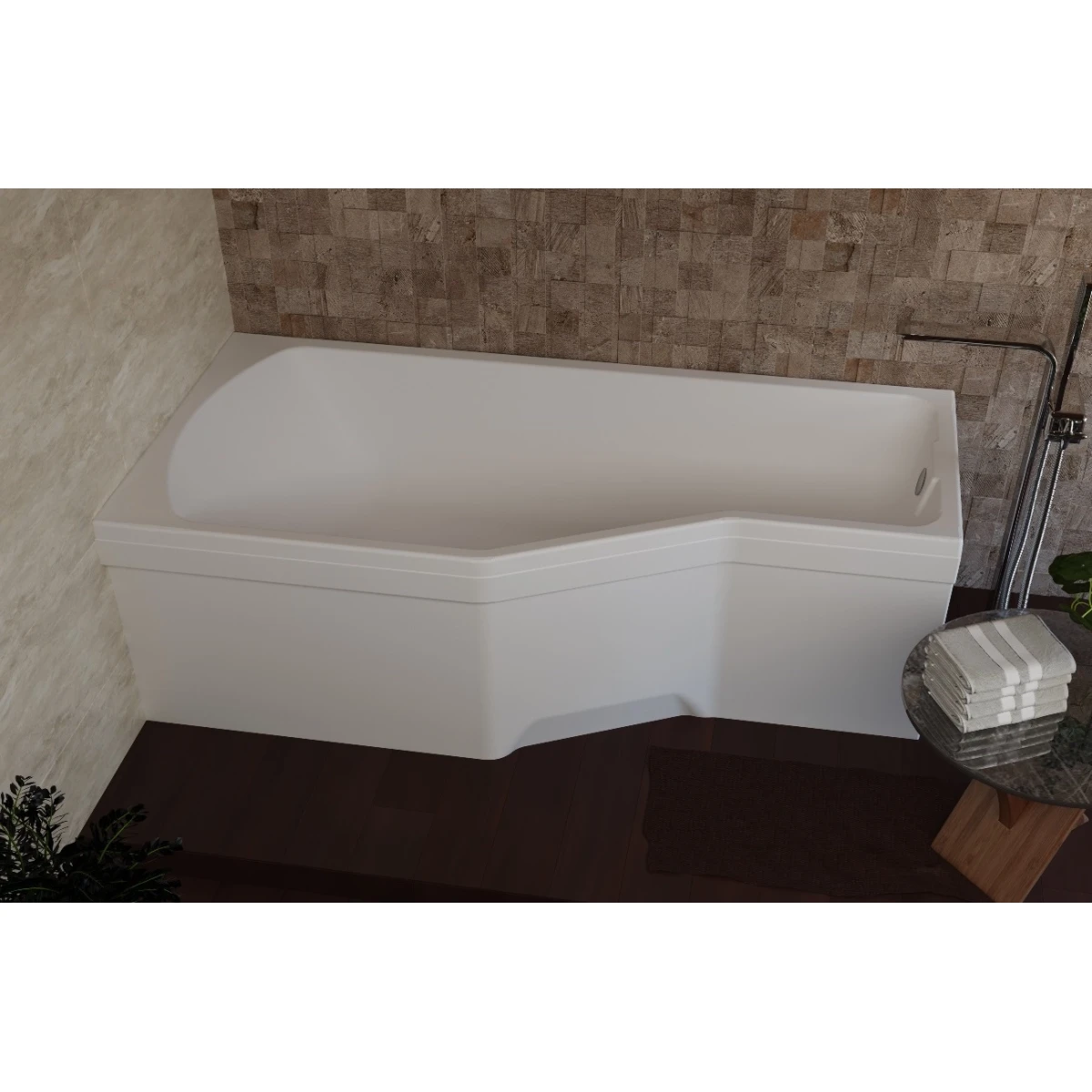 Акриловая ванна 150x75 см Marka One Convey L 01кон1575л