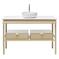 Тумба с раковиной Burgbad Mya 120 SFKH120 F3191 C0037*1 натуральный дуб/белый