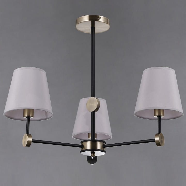 Люстра на штанге ILLUMICO CASTOR IL0394-3CSQ-24 BK AB CASTOR