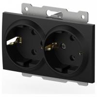 Розетка двойная с заземлением без рамки Elbi Eleсtriс Zena Vega 609-014800-907