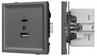 Розетка 2хUSB type A и C без рамки Arlight SCT-TENDO 054538