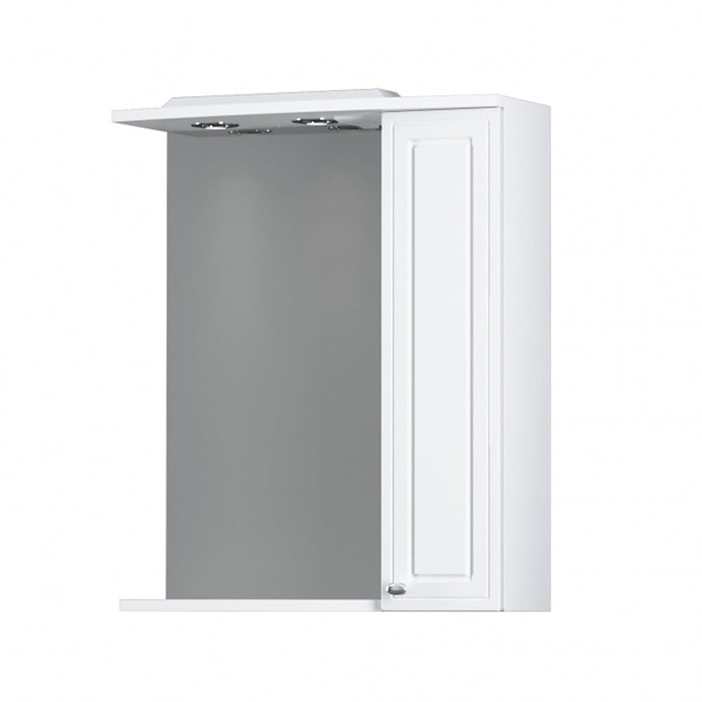Шкаф зеркальный Damixa Palace One 60 (M41MPR0601WG) с подсветкой