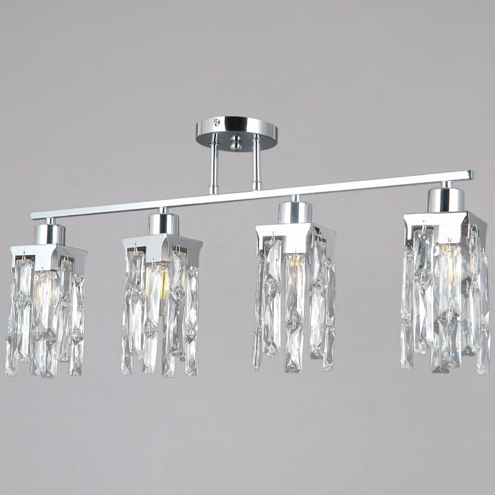 Люстра на штанге ILLUMICO  IL3601-4CSQ-26 CR DS