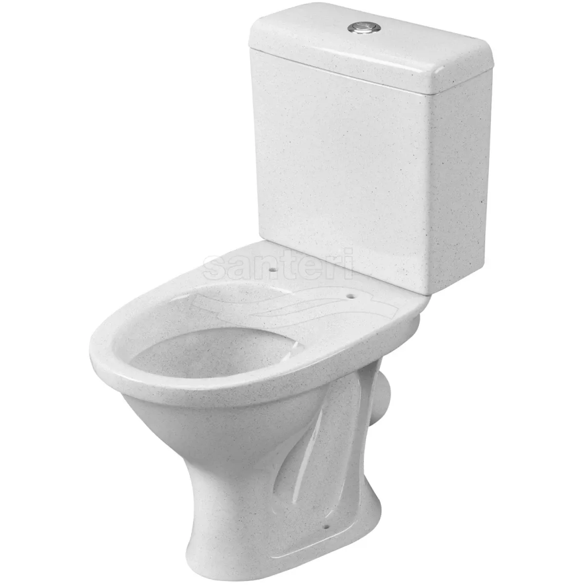 Унитаз-компакт Santeri Forward 1.P205.2.S01.00B.F (4640009670697) косой выпуск, с сиденьем, крап на белом