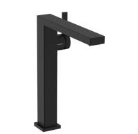 Смеситель для раковины hansgrohe Tecturis E 73070670 с донным клапаном черный матовый