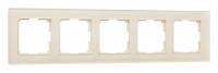 Рамка на 5 постов Werkel Favorit молочный W0051141